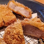 黒豚料理 寿庵 - 黒豚ロース&ヒレカツランチ