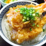 手打そば おにざわ - ミニ赤エビ天丼