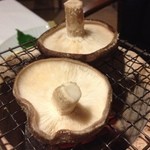 湯の岳庵 - 椎茸のあぶり焼き