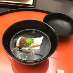 天ぷら小泉 たかの - 潤菜とイサキのお吸い物