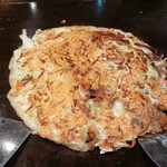 Okonomiyaki Doujou - スジコン焼き上がり