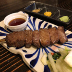 134306444 - たんかの牛タンと牛サガリハーフ焼き