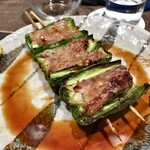 鳥茂 - ピーマンの肉詰め焼き