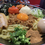 刈谷 秘境のラーメン 台湾油そば ぎん晴れ55 - 豪華絢爛 台湾油そば大盛り￥1140