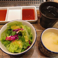 代官山焼肉 kintan - 【ランチのサラダ/スープはおかわり自由】