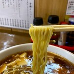 トーフラーメン 幸楊 - 麺アップ