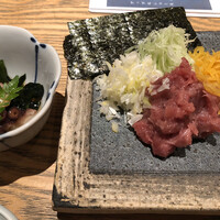 築地青空三代目 大名古屋ビルヂング店 - この中落ちで延々飲めるかと思うくらい美味しかった