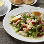 Shrimp salad & soup lunch