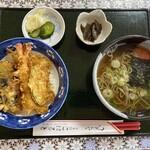 こばると - 天丼蕎麦セット940円です
