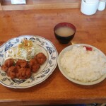 ゴールド - からあげ定食ライス大盛り