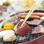 [2 hours all-you-can-eat charcoal grilled food! All-you-can-drink] Corner food included