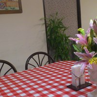 イタリアン レストラン リトル キャット - 可愛いギンガムチェック
