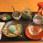 二條若狭屋 - 煎茶セット（1100円）