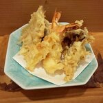 天ぷらふく西 禅と匠 - 天とろ膳の天ぷら（2020.7-1）