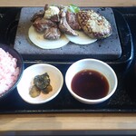 Ishiyaki Suteki Zei - コンビステーキランチ。