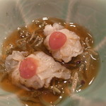 寿し おおはた - 突き出しは鱧とじゅんさい