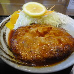 豚菜 - ハーフハンバーグ定食