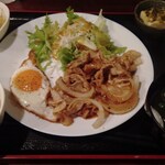 五輪deごはん - しょうが焼き定食