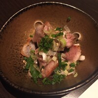 やきとり 風月 名古屋本店 - 名古屋コーチンのたたき(レアかよく焼きが選べます)