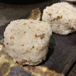 くじらのお宿 一乃谷 - 締めのそぼろ握り。