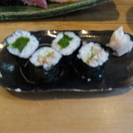 鮨 笹元 - 穴胡と芽葱の巻き物