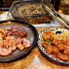 炭火焼しちりん - 料理写真:タレ焼三種盛、キムチ盛り