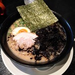 俺のとんこつラーメン 伝丸 - 岩のりラーメン