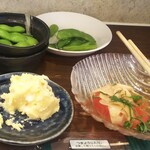 すいば - わさび風味の枝豆     180円   も来ました   ツーンとわさび