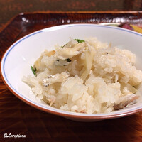 日本料理 新茶家 - 鯛と破竹と蕗の炊込みごはん