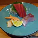 鮨 奈可久 星野 - 刺身　中トロ　シマアジ　青柳