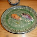 鮨 奈可久 星野 - 赤貝　シマアジ