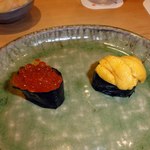 鮨 奈可久 星野 - ウニ　イクラ