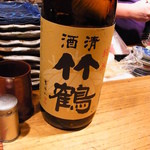 焼鳥 今井 - 竹鶴　純米を40度のぬる燗でオーダー