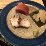 与五郎寿司 - たこ、まぐろ、ひらめ