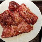 焼肉　三宝 - 和牛カルビ定食@1200 肉柔らかい！！