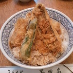 岡田家 - 穴子丼（1050円）赤だし付き