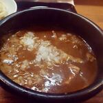 Tsukemen Ichirin - 豚骨ベースに魚介と野菜が入ったスープ　玉葱みじん切り入り（2020年6月）