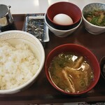 Sukiya - たまかけ朝食＋牛小鉢