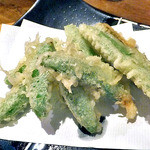 天ぷら処 こさか - スナックインゲンの天ぷら（２０１２年６月）