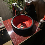 鮨匠 のむら - 入り口に手洗い場