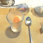 La Brianza - アメーラトマトのソルベ。お口直し。なめらかおいしい。