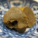 日本橋蛎殻町 すぎた - 鮑の肝の味噌漬