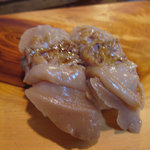 寿司と地魚料理　大徳家 - 煮はまぐり（ﾌﾞﾚすみません）