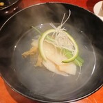銀座 しのはら - 鮑と冬瓜のお椀