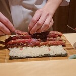 銀座 しのはら - 鮪の太巻き