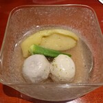 銀座 しのはら - 賀茂茄子と石川芋の冷たい炊き合わせ