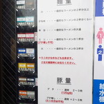 ラーメン二郎 - メニュー