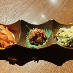 炭火焼肉 ふちおか - 前菜 3種盛り