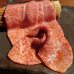 炭火焼肉 ふちおか - ミスジ、シンシン