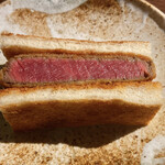 炭火焼肉 ふちおか - ヒレカツサンド